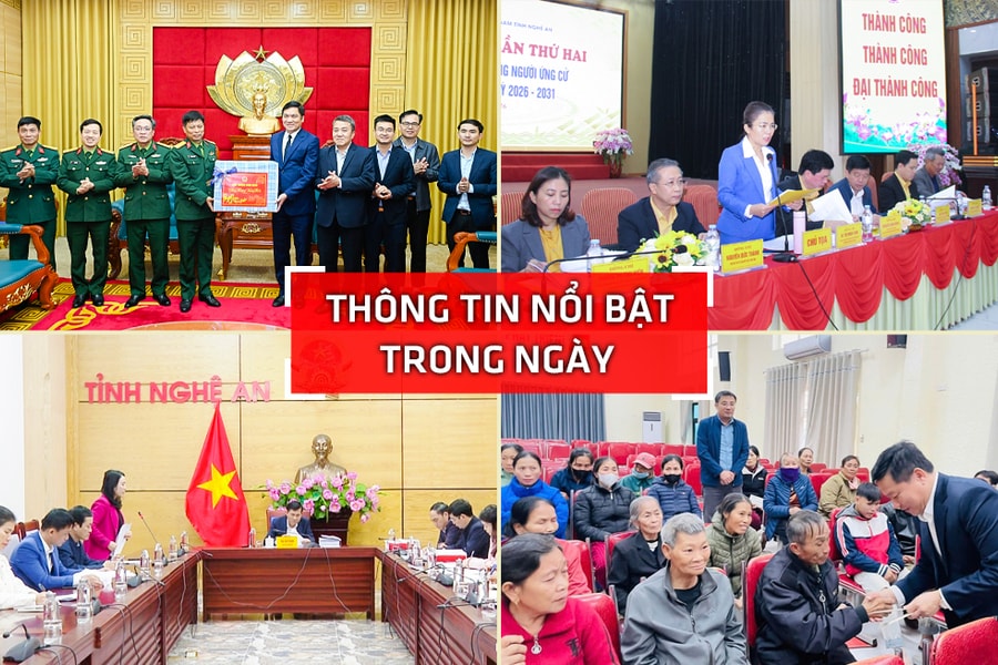 Nghệ An: Thông tin nổi bật ngày 2/2