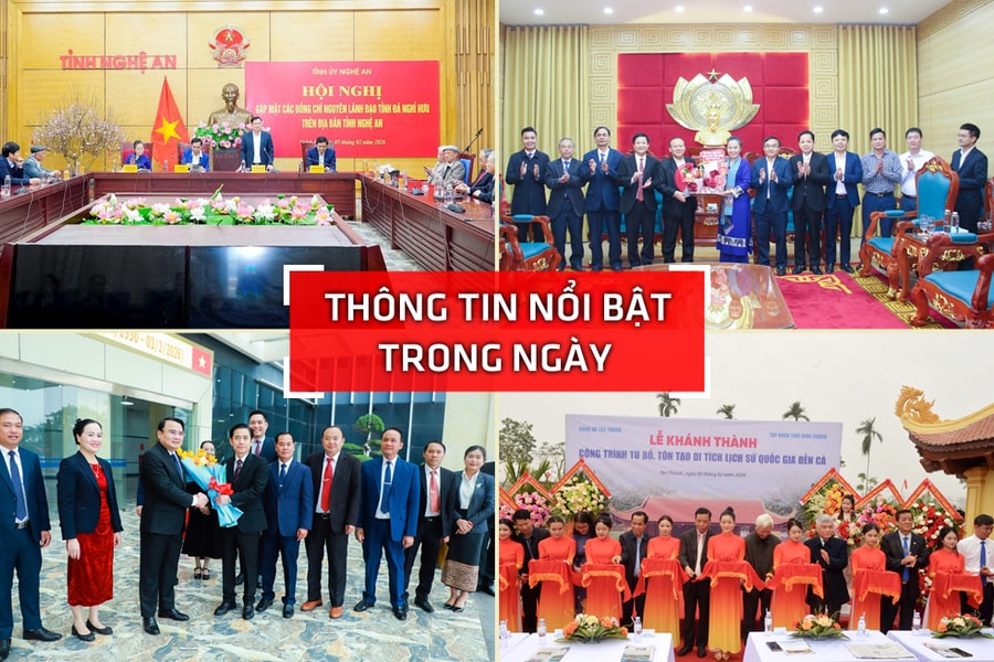 Nghệ An: Thông tin nổi bật ngày 5/2