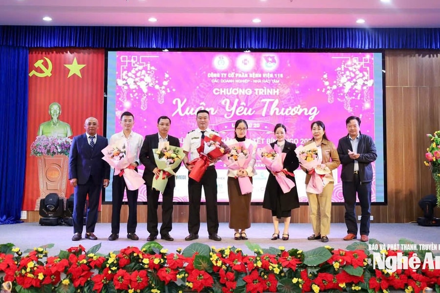 Công ty Cổ phần Bệnh viện 115 tổ chức chương ‘Xuân Yêu thương, cho bệnh nhân nghèo