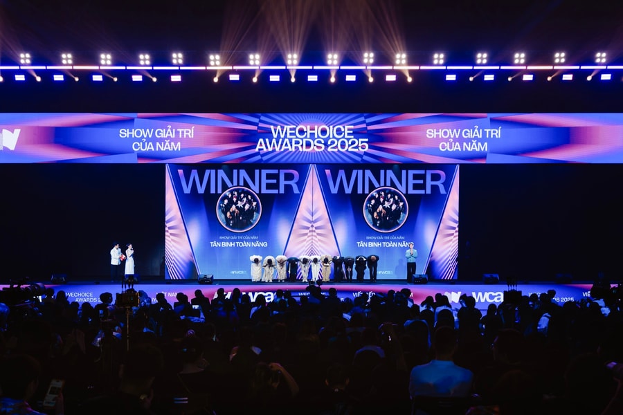 Tân binh toàn năng thắng giải Show giải trí của năm tại WeChoice Awards 2025