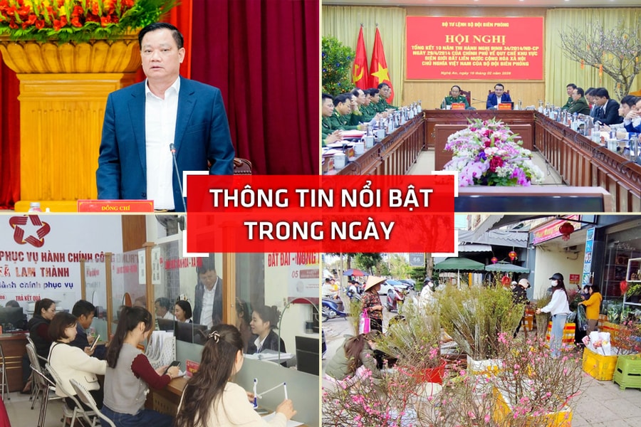 Nghệ An: Thông tin nổi bật ngày 10/2