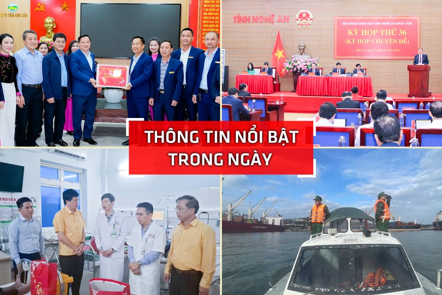 Nghệ An: Thông tin nổi bật ngày 12/2