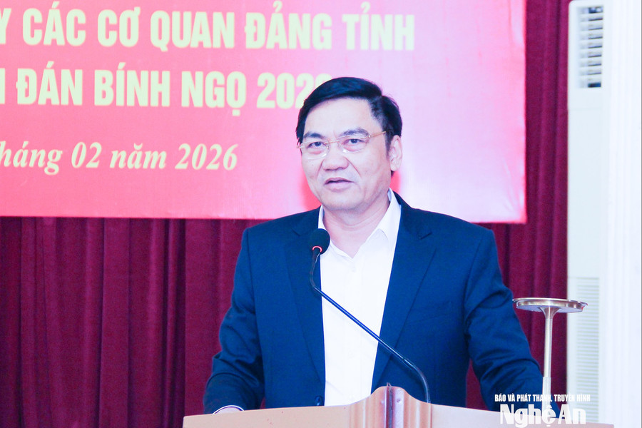 Thường trực Tỉnh ủy gặp mặt các cơ quan chuyên trách tham mưu, giúp việc Tỉnh ủy và Đảng ủy các cơ quan Đảng tỉnh