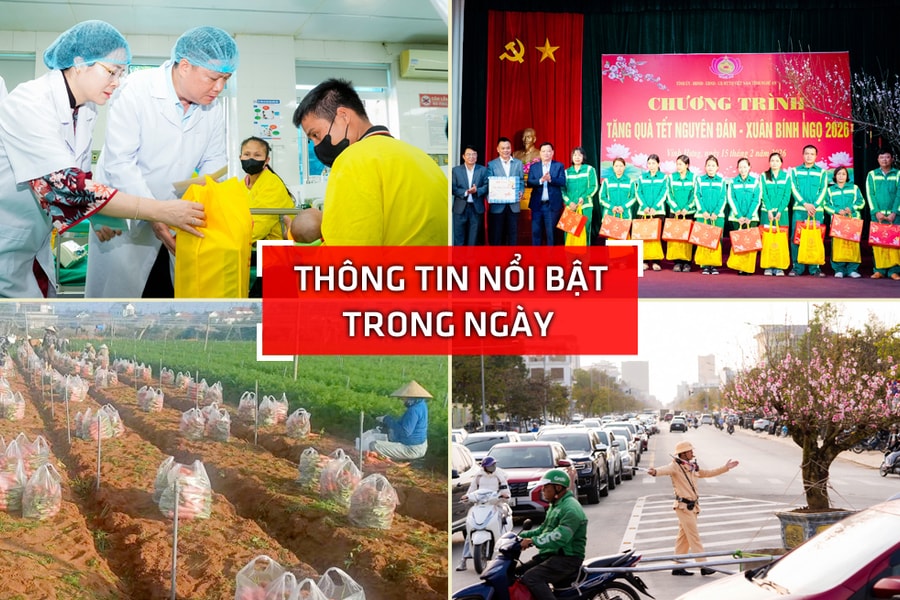 Nghệ An: Thông tin nổi bật ngày 15/2