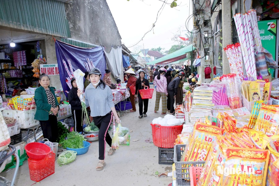 Hương Tết trong phiên chợ quê