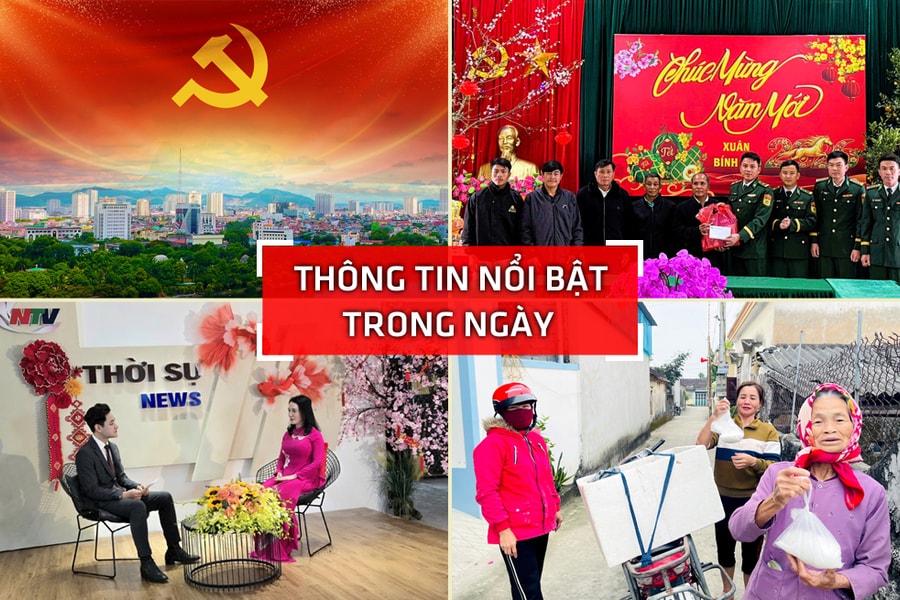 Nghệ An: Thông tin nổi bật ngày 18/2