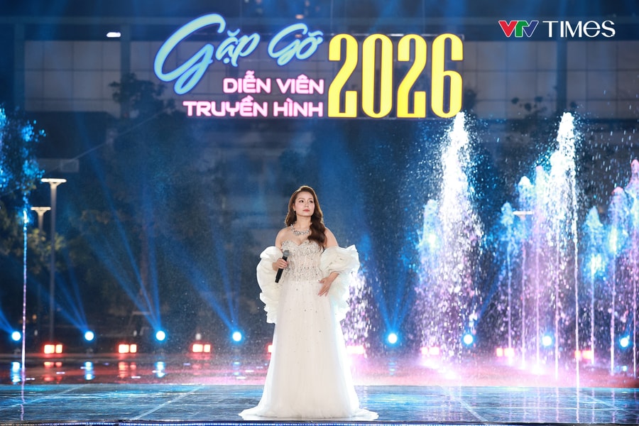 Ngọc Anh gây xúc động với nhạc phim Gió ngang khoảng trời xanh tại Gặp gỡ diễn viên truyền hình 2026