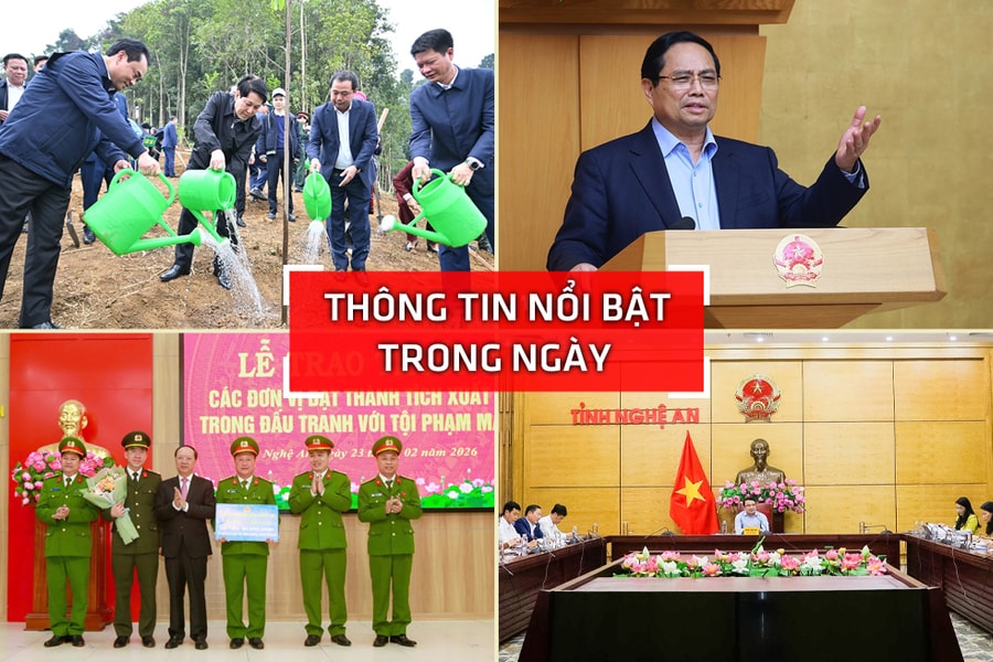 Nghệ An: Thông tin nổi bật ngày 23/2