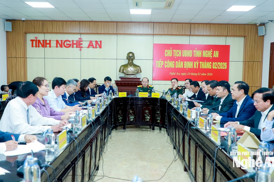 Chủ tịch UBND tỉnh Nghệ An Võ Trọng Hải tiếp công dân phiên định kỳ tháng 2/2026
