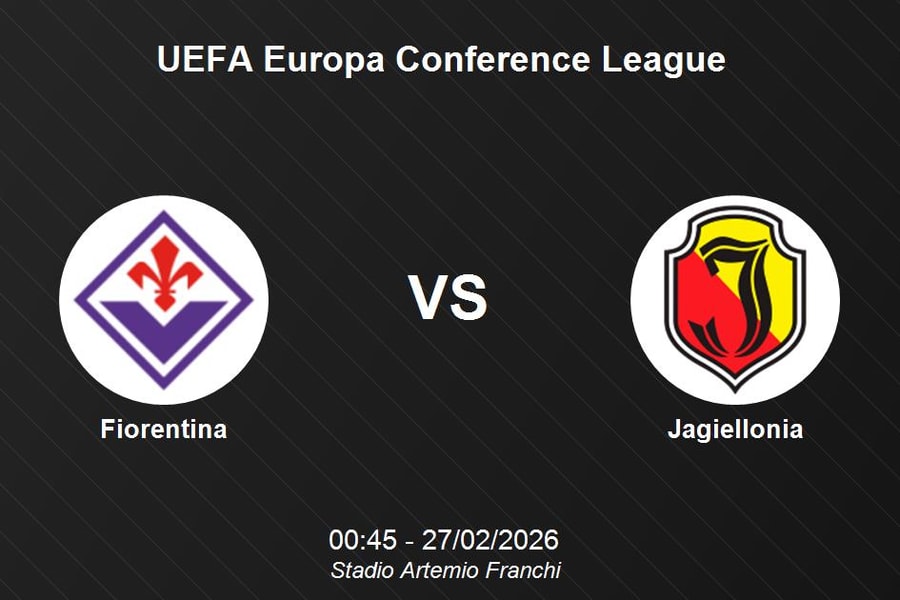 Nhận định Fiorentina vs Jagiellonia - Quyết chiến tại UEFA Europa Conference League