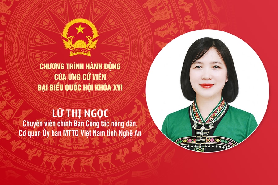 Chương trình hành động của bà Lữ Thị Ngọc - ứng cử viên ĐBQH khóa XVI tỉnh Nghệ An