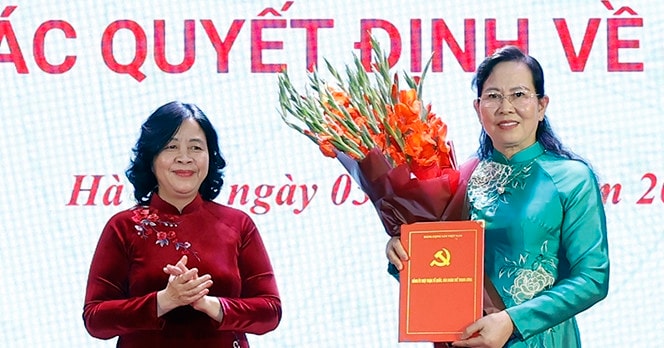 Bà Lê Thị Thủy giữ chức Bí thư Đảng ủy Trung ương Hội Liên hiệp Phụ nữ Việt Nam