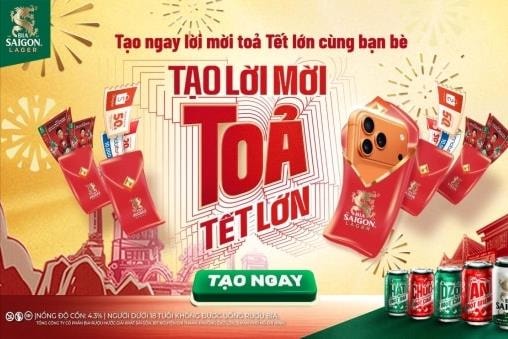Trào lưu săn lì xì của Bia Saigon phủ sóng mọi nơi: Niềm vui "tỏa Tết lớn" được hiện thực hóa theo cách cực độc đáo