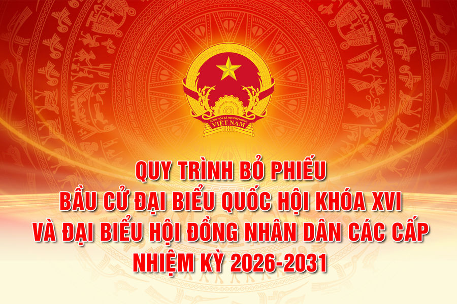 [Infographics] Quy trình bỏ phiếu bầu cử đại biểu Quốc hội và đại biểu HĐND các cấp