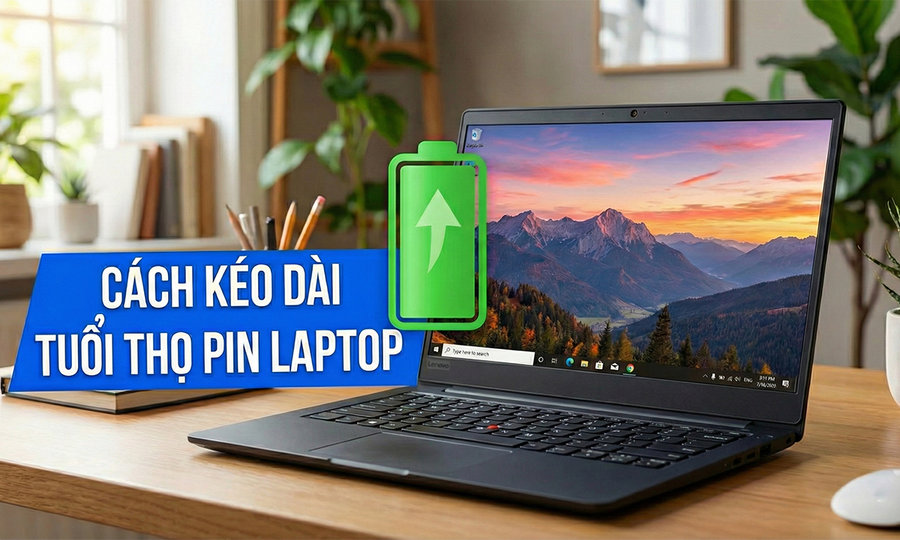 Mẹo tăng tuổi thọ pin laptop đơn giản giúp máy hoạt động bền bỉ và ổn định