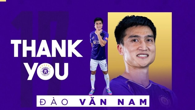 Hà Nội FC bất ngờ chấm dứt hợp đồng sớm với trung vệ Đào Văn Nam dù còn thời hạn