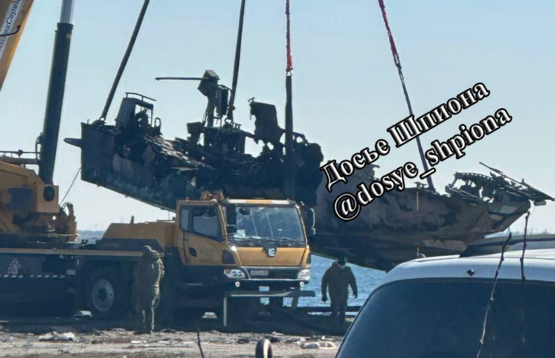 Cận cảnh tàu chống phá hoại Raptor của Nga bị Ukraine phá hủy tại Crimea
