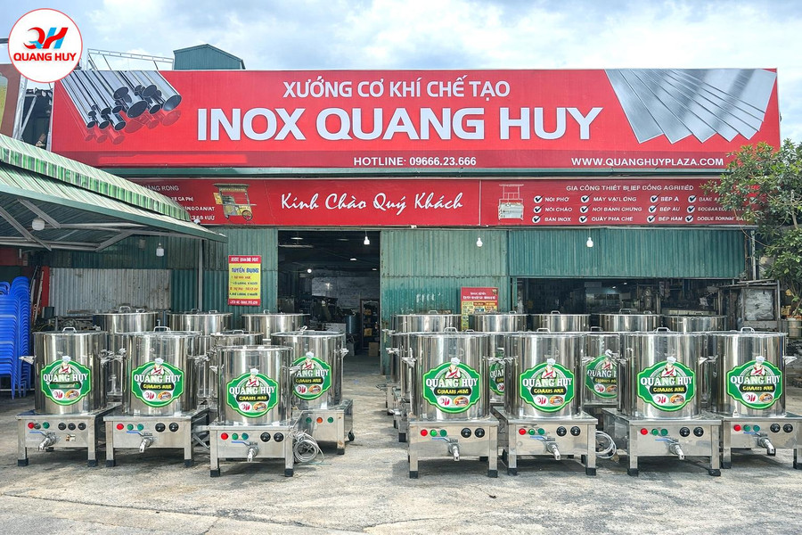 Bên trong xưởng sản xuất nồi phở điện Quang Huy Plaza có gì?