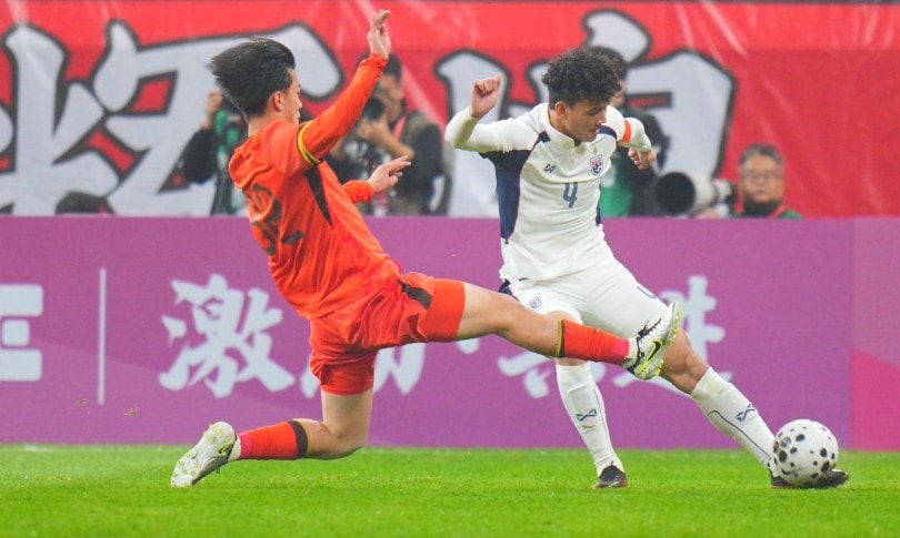 U23 Trung Quốc ngược dòng kịch tính chia điểm với U23 Thái Lan tại giải CFA Team China 2026