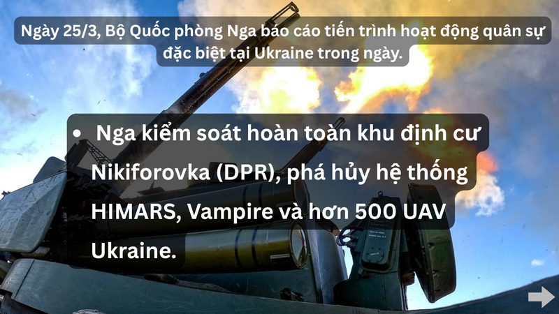 Hỏa lực Nga tiêu diệt hệ thống HIMARS và Vampire, hạ hơn 500 UAV Ukraine