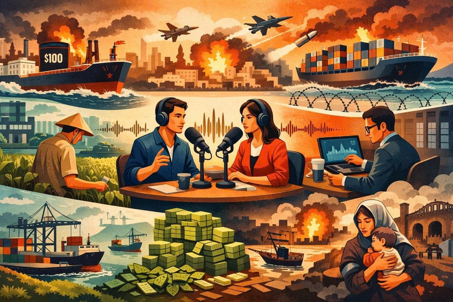 Podcast Chạm và Mở: Chảo lửa Trung Đông và "sóng nhiệt" đến Nghệ An