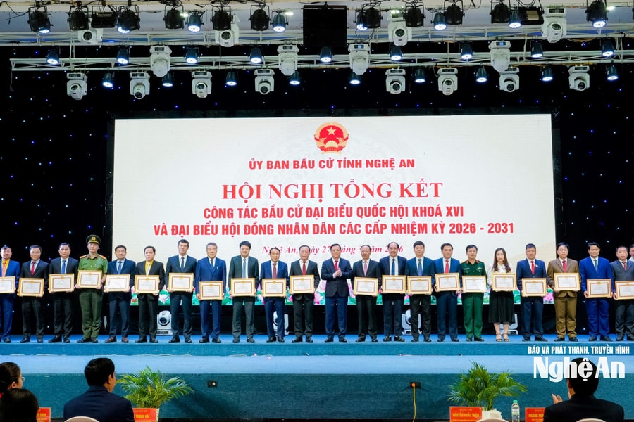 Nghệ An tổng kết công tác bầu cử đại biểu Quốc hội khoá XVI và HĐND các cấp nhiệm kỳ 2026-2031