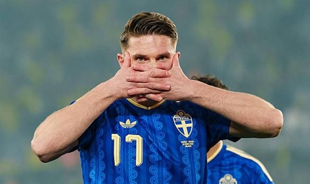 Viktor Gyokeres lập hat-trick đẳng cấp, Thụy Điển nhấn chìm Ukraine 3-1