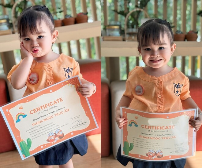 Con gái diễn viên Kha Ly nhận bằng khen đầu đời sau hành trình 8 năm hiếm muộn