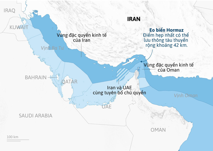 Ưu thế chiến thuật và địa lý giúp Iran kiểm soát eo biển Hormuz trước Mỹ