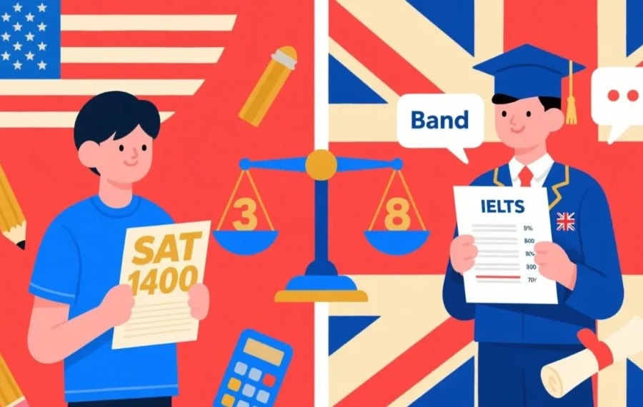 Nên thi chứng chỉ IELTS hay SAT để có lợi thế xét tuyển đại học?