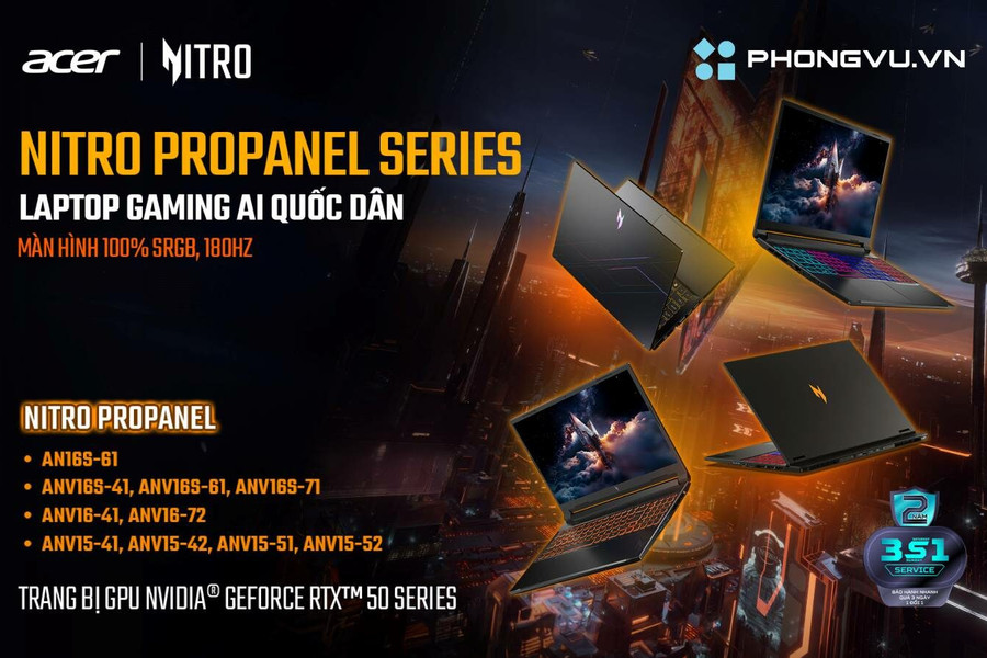 Nitro ProPanel: Laptop chơi mượt PUBG và Liên Minh Huyền Thoại trong tầm giá phổ thông