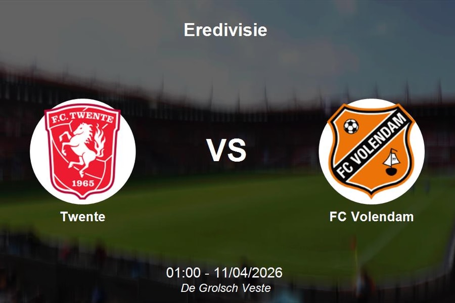 Nhận định Twente vs FC Volendam - Eredivisie