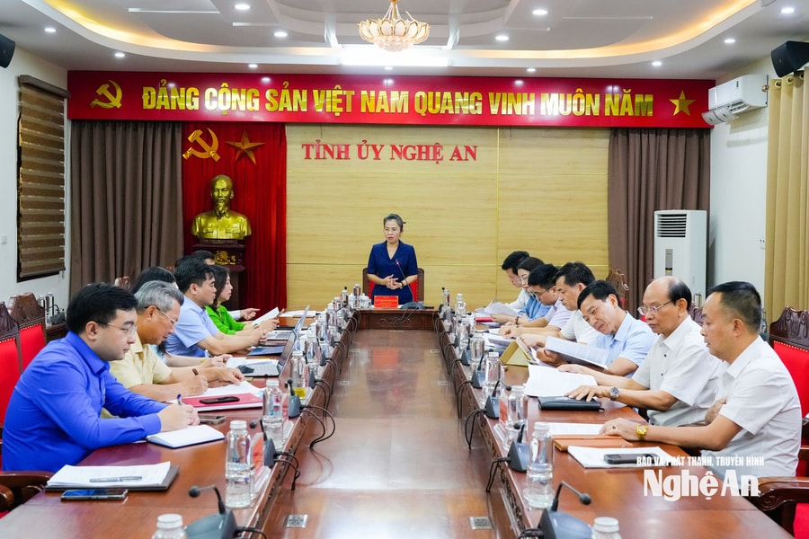 Thường trực Tỉnh ủy làm việc với Mặt trận Tổ quốc và các tổ chức chính trị - xã hội