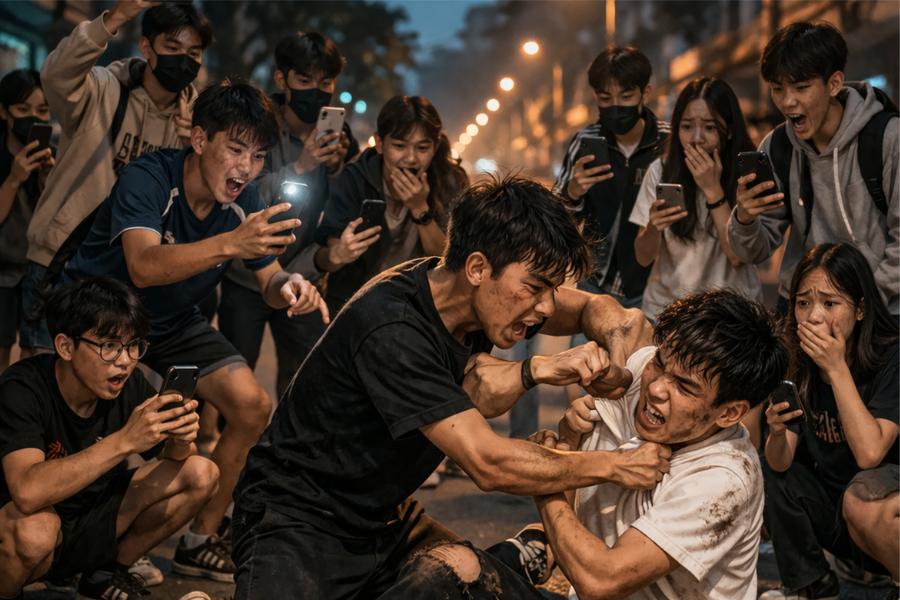 Phía sau những video bạo lực