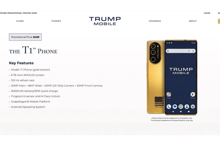 Giải mã thiết kế mới của Trump T1 Phone: Khi dự án Made in USA mang dáng dấp HTC U24 Pro