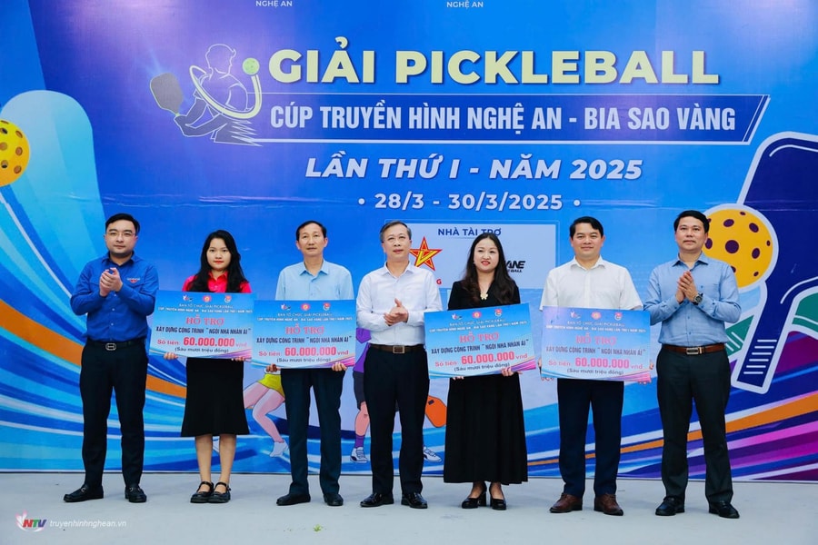 Giải Pickleball Cúp NTV – Bia Sao Vàng 2026: Chung tay xây nhà cho hộ nghèo