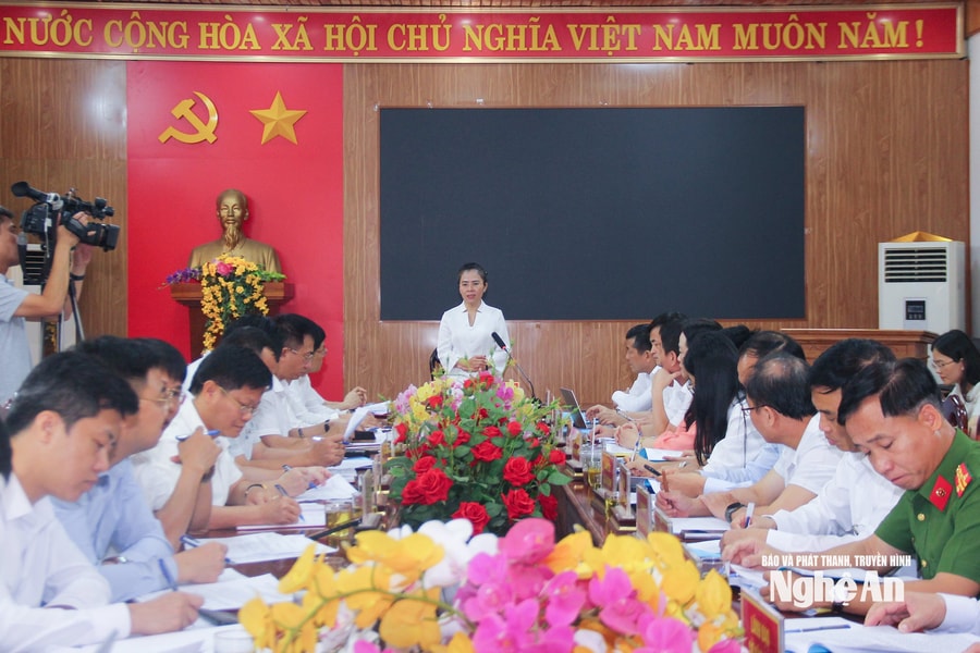 Đồng chí Võ Thị Minh Sinh yêu cầu các địa phương đổi mới phương thức lãnh đạo, chỉ đạo với tinh thần "6 rõ"