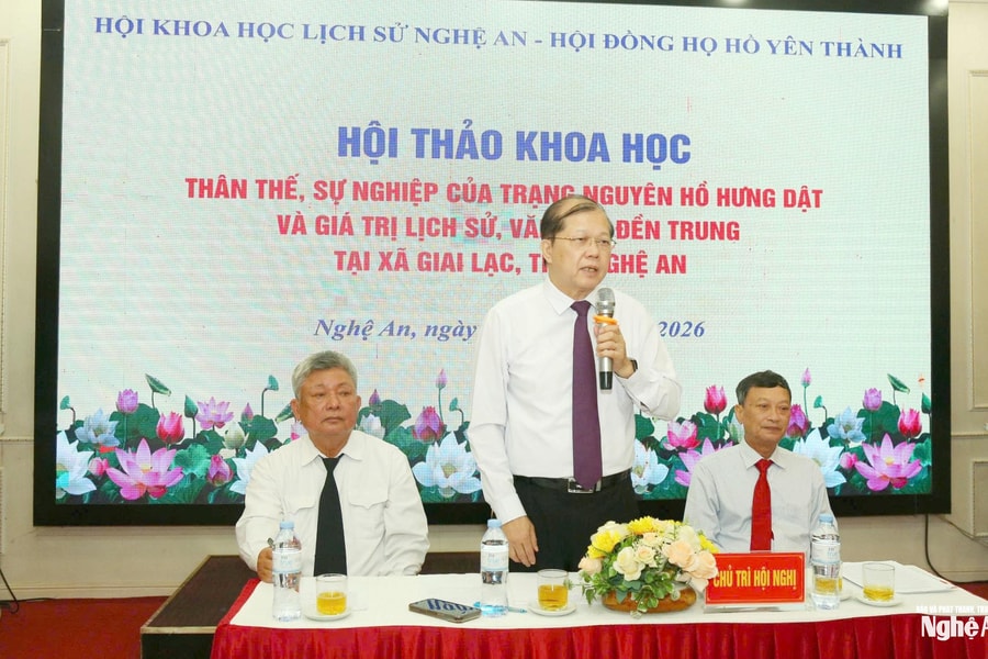 Công bố nhiều tài liệu, hiện vật quý tại Hội thảo khoa học về thân thế, sự nghiệp Trạng nguyên Hồ Hưng Dật