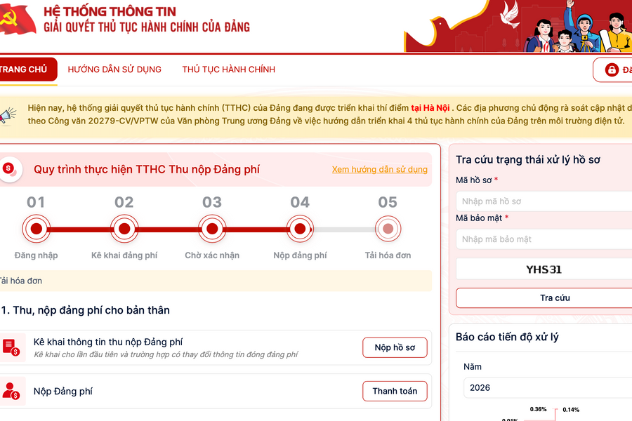 Nghệ An triển khai chuyển sinh hoạt Đảng, nộp đảng phí, lấy ý kiến nơi cư trú trực tuyến
