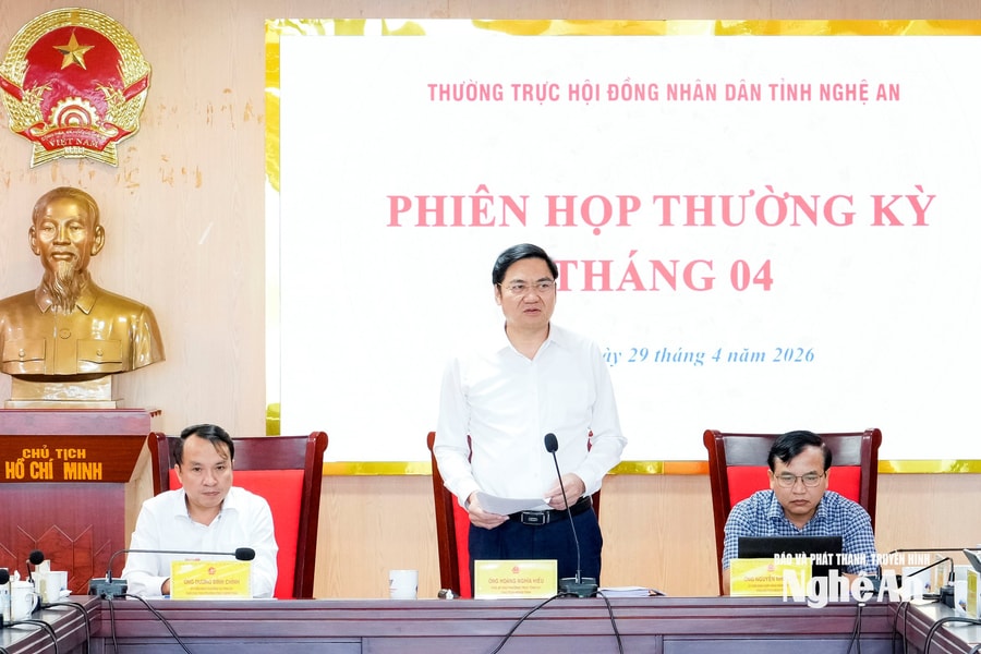 Thường trực HĐND tỉnh Nghệ An chọn chất vấn 2 nội dung tại kỳ họp thường lệ giữa năm 2026