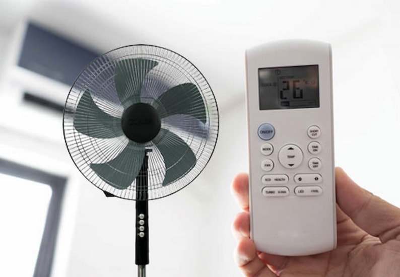 Mẹo kết hợp quạt và điều hòa giúp làm mát nhanh và tiết kiệm điện