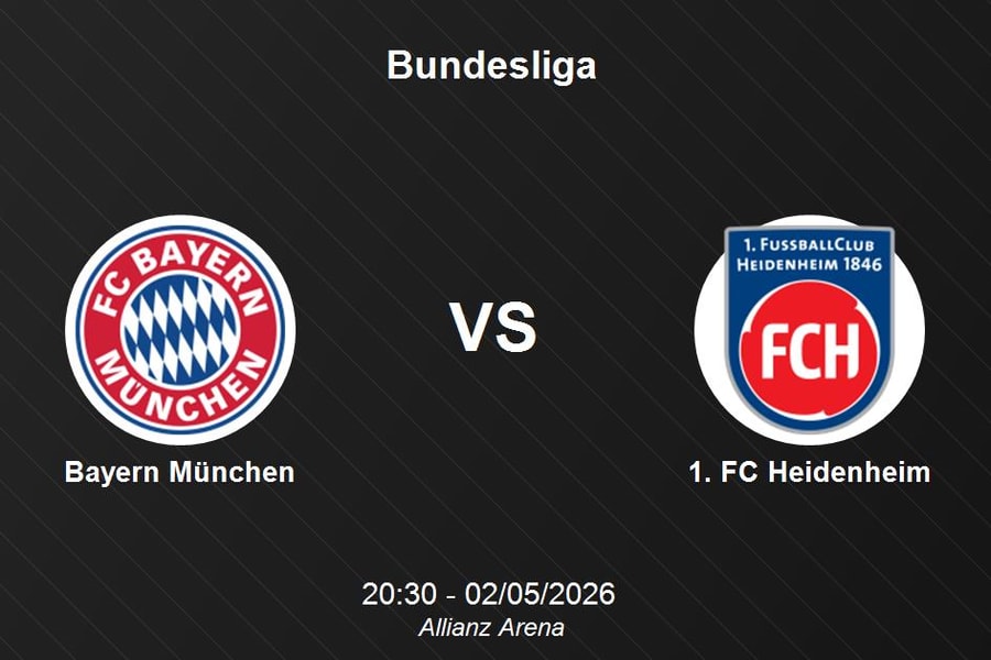 Nhận định Bayern München vs 1. FC Heidenheim - Bundesliga