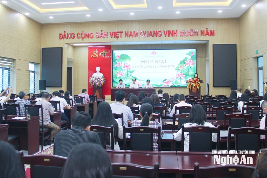 Nghệ An tổ chức Hội nghị giao ban báo chí tháng 5/2026