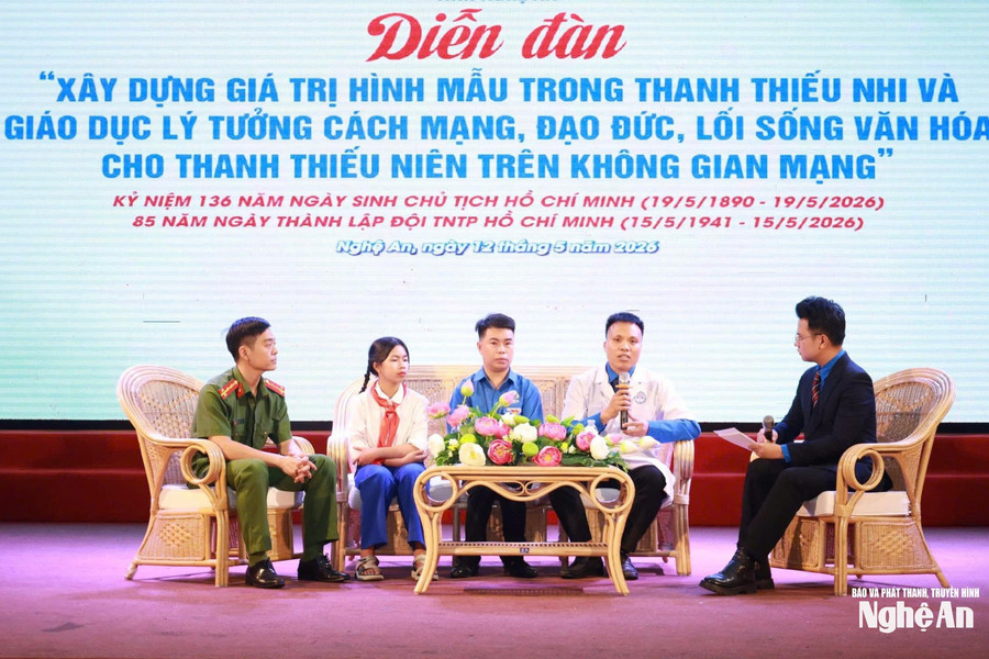 Tỉnh đoàn Nghệ An tổ chức diễn đàn xây dựng giá trị hình mẫu trong thanh thiếu nhi
