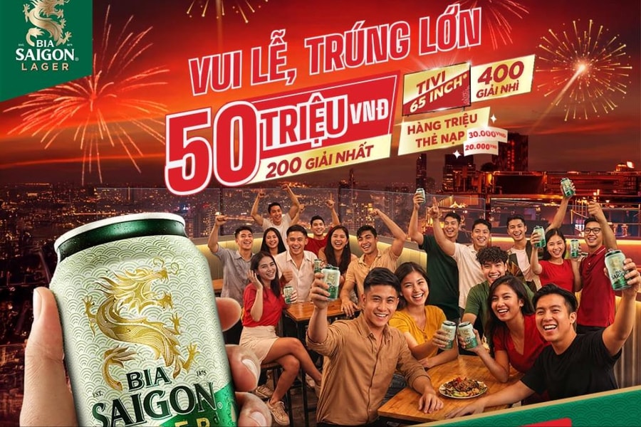 Dư âm lễ chưa hạ nhiệt: Bia Saigon chơi lớn với chương trình khuyến mãi trúng đến 50 triệu, gắn kết mọi nhà