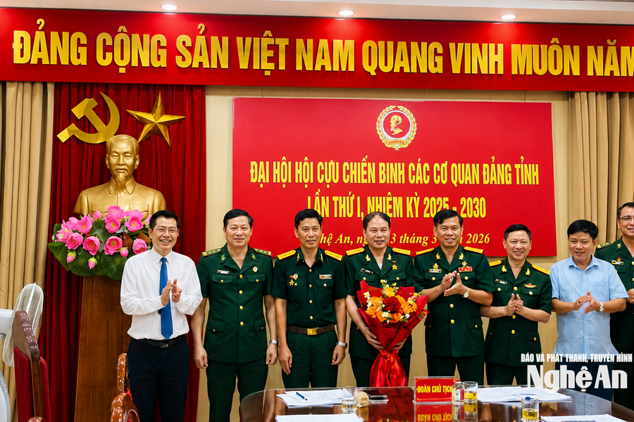 Đại hội Hội Cựu chiến binh các cơ quan Đảng tỉnh Nghệ An lần thứ nhất, nhiệm kỳ 2025 - 2030