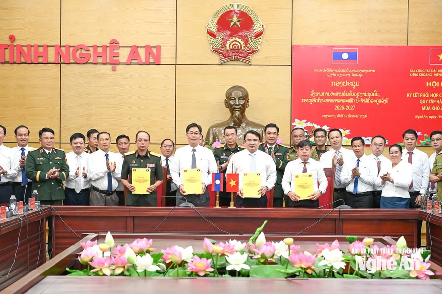 Nghệ An phối hợp triển khai nhiệm vụ tìm kiếm, quy tập hài cốt liệt sĩ tại Lào mùa khô 2026 - 2027