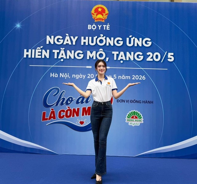 Hoa hậu Phan Phương Oanh hoàn tất thủ tục đăng ký hiến tặng mô tạng
