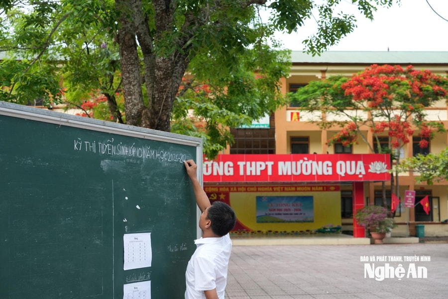 Cận ngày thi lớp 10: Bên trong những điểm thi ở Nghệ An