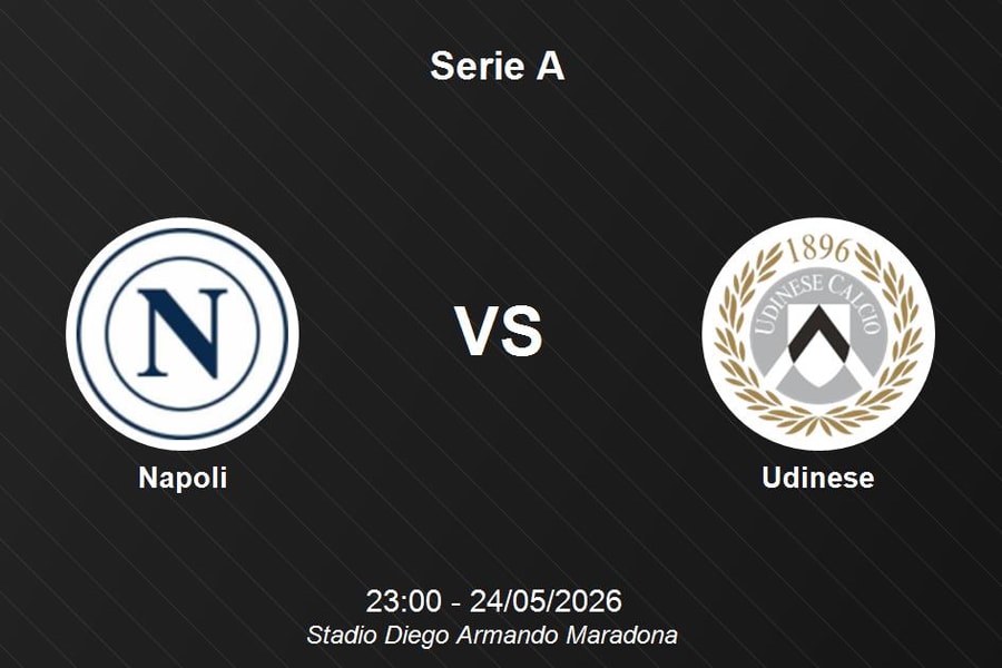Nhận định Napoli vs Udinese - Serie A: Giữ vững vị thế Á quân tại Stadio Diego Armando Maradona